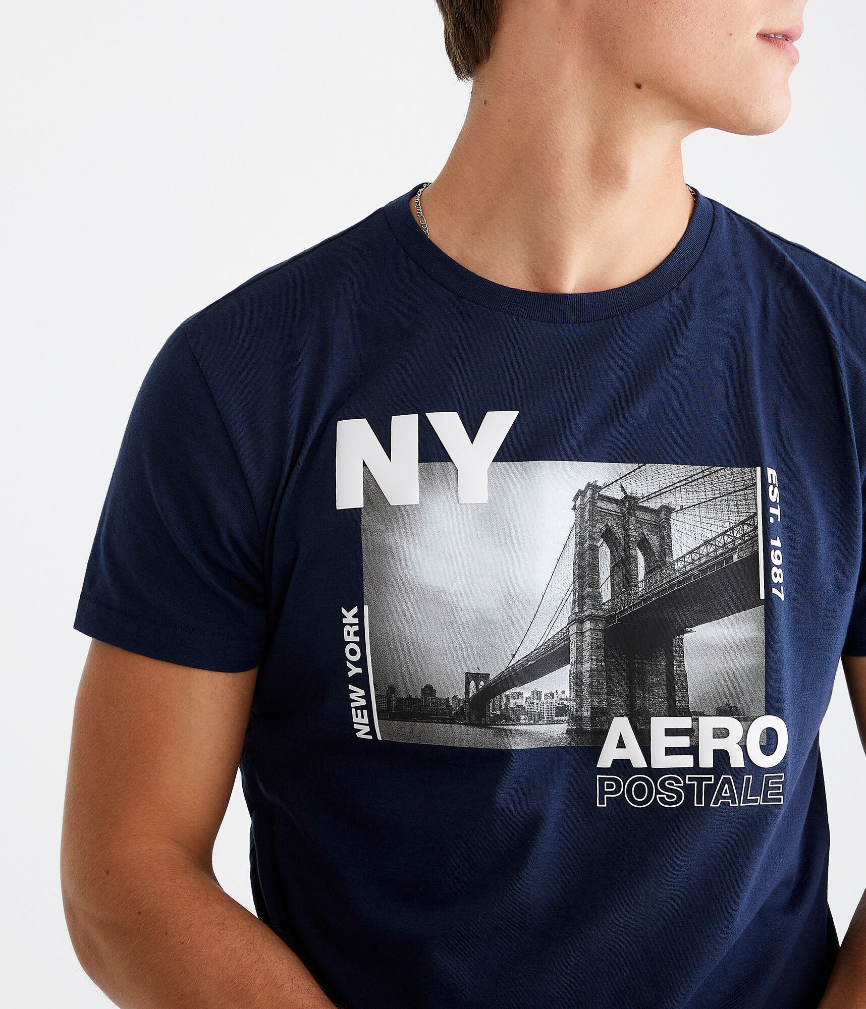 Aeropostale NY Bridge Graphic Tee