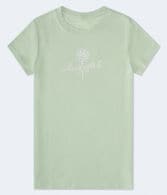 Aeropostale Rose Flocked Graphic Tee