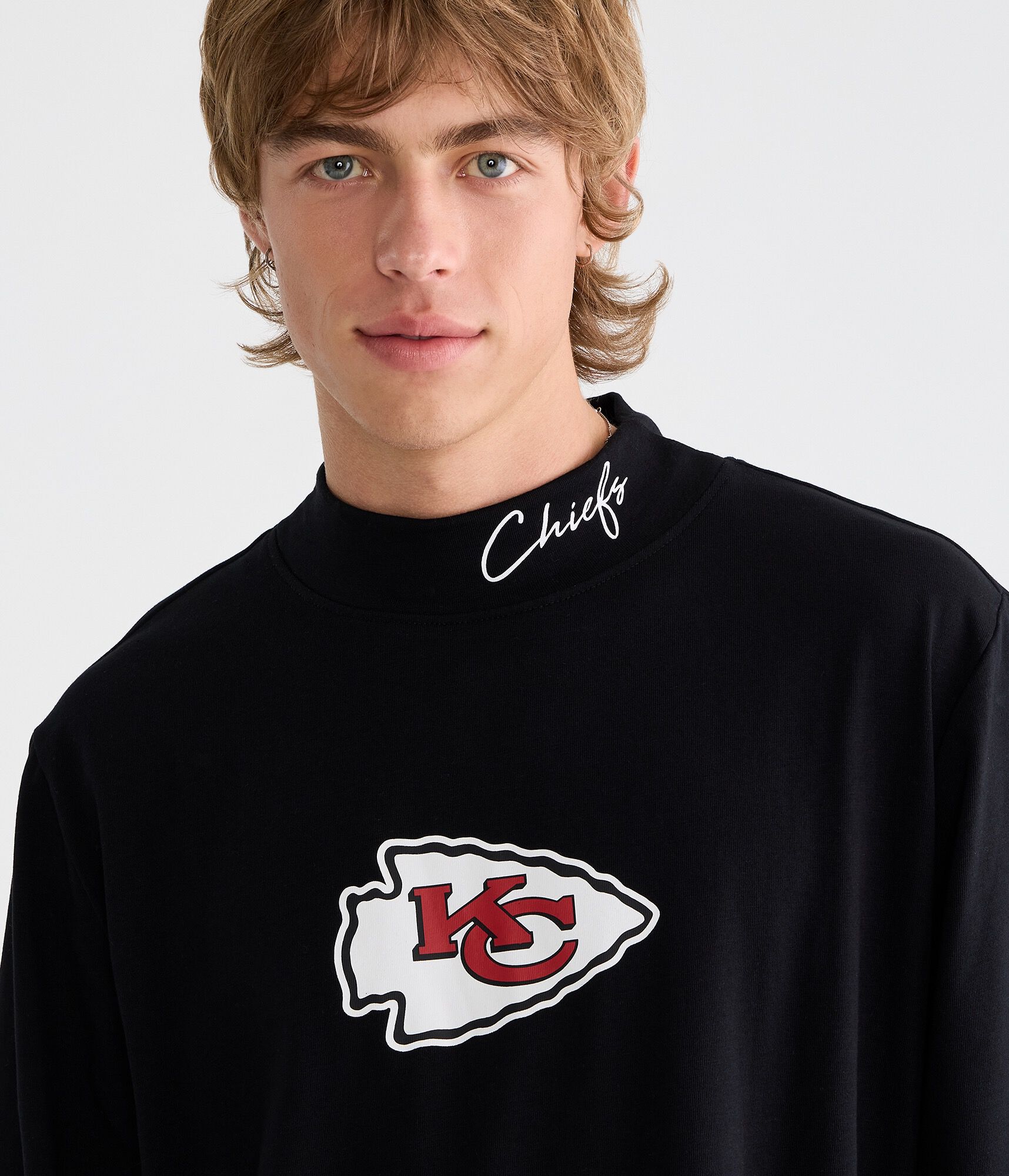 Long Sleeve Kansas City Chiefs Mock-Neck Tee