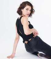 Solid Tie-Back Muscle Tank