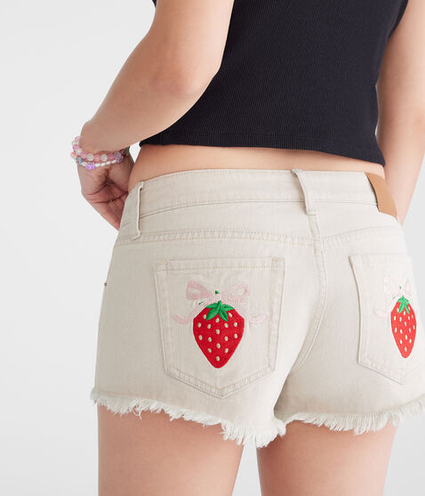 Vintage Low-Rise Denim Shorty Shorts Vintage Low-Rise Denim Shorty Shorts
