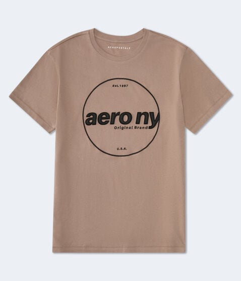 Aero NY Circle Appliqué Graphic Tee Aero NY Circle Appliqué Graphic Tee