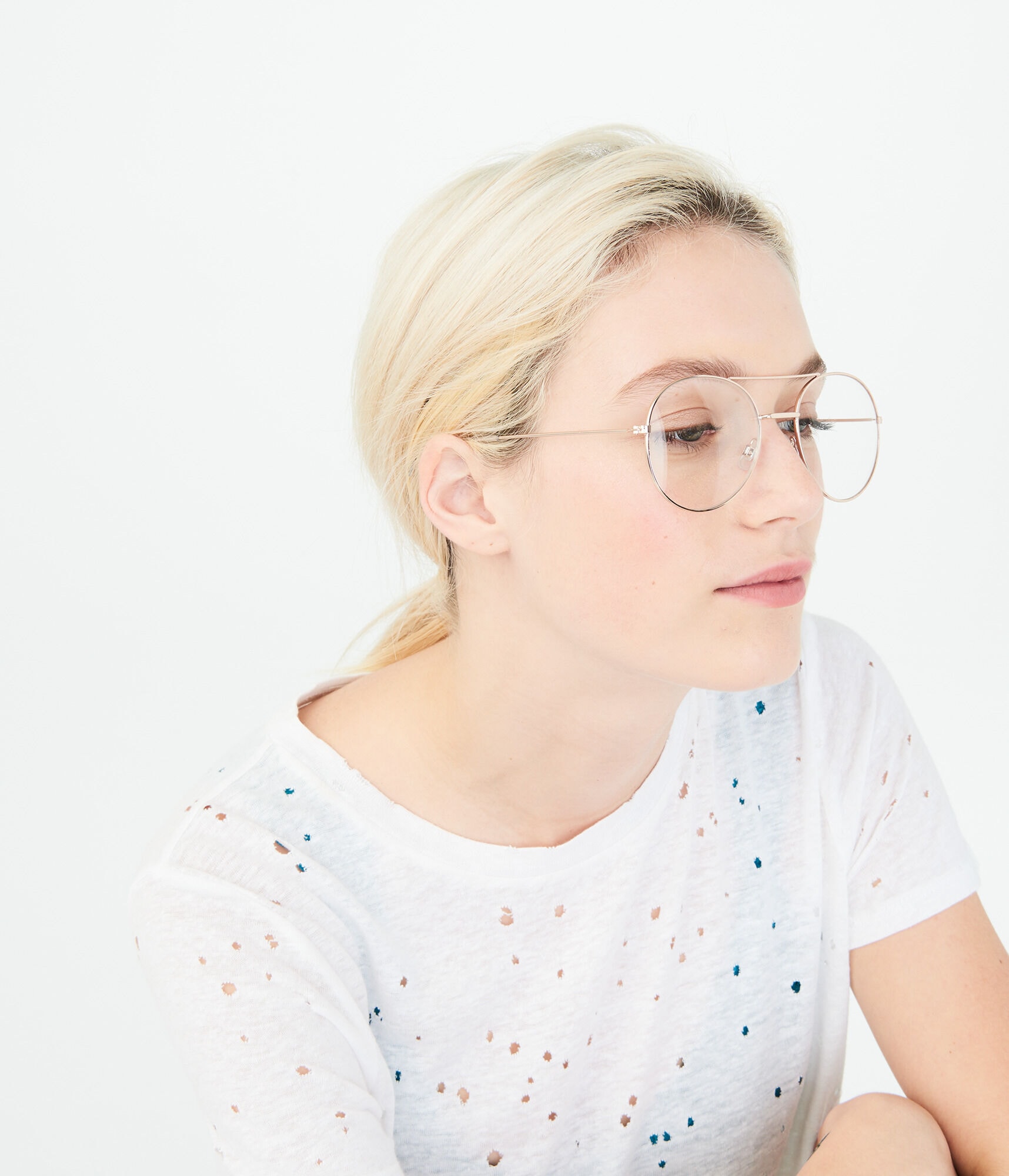 Clear Aviator Reader Glasses