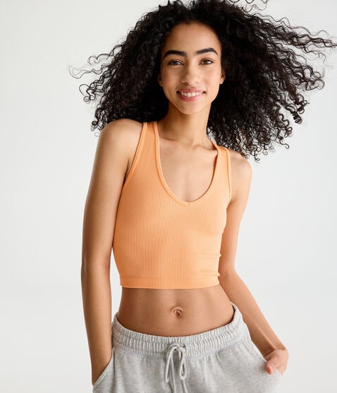 Seriously Soft Seamless Cropped Scoop-Neck Tank Seriously Soft Seamless Cropped Scoop-Neck Tank