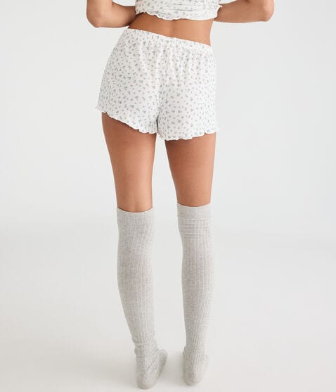 Floral Lace Knit Sleep Shorts Floral Lace Knit Sleep Shorts