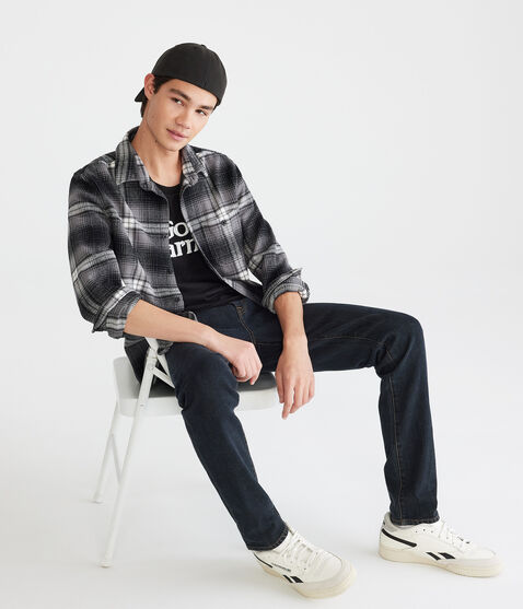 Long Sleeve Heavy Plaid Flannel Shirt Long Sleeve Heavy Plaid Flannel Shirt