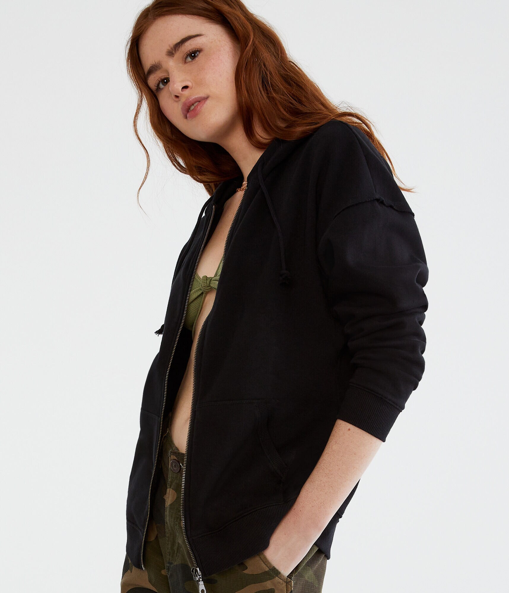 Oversized Full-Zip Hoodie