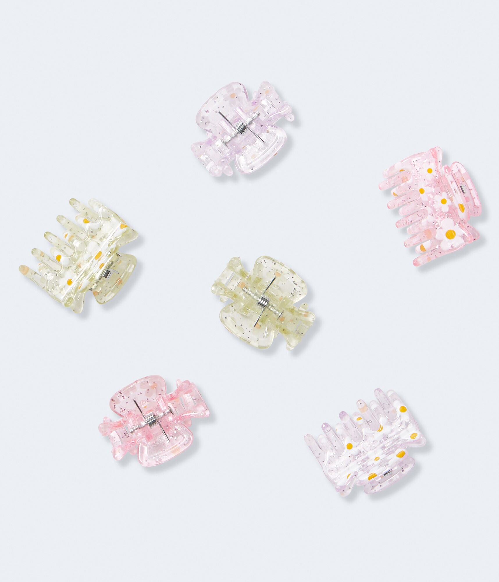 Daisy Mini Claw Hair Clip 6-Pack