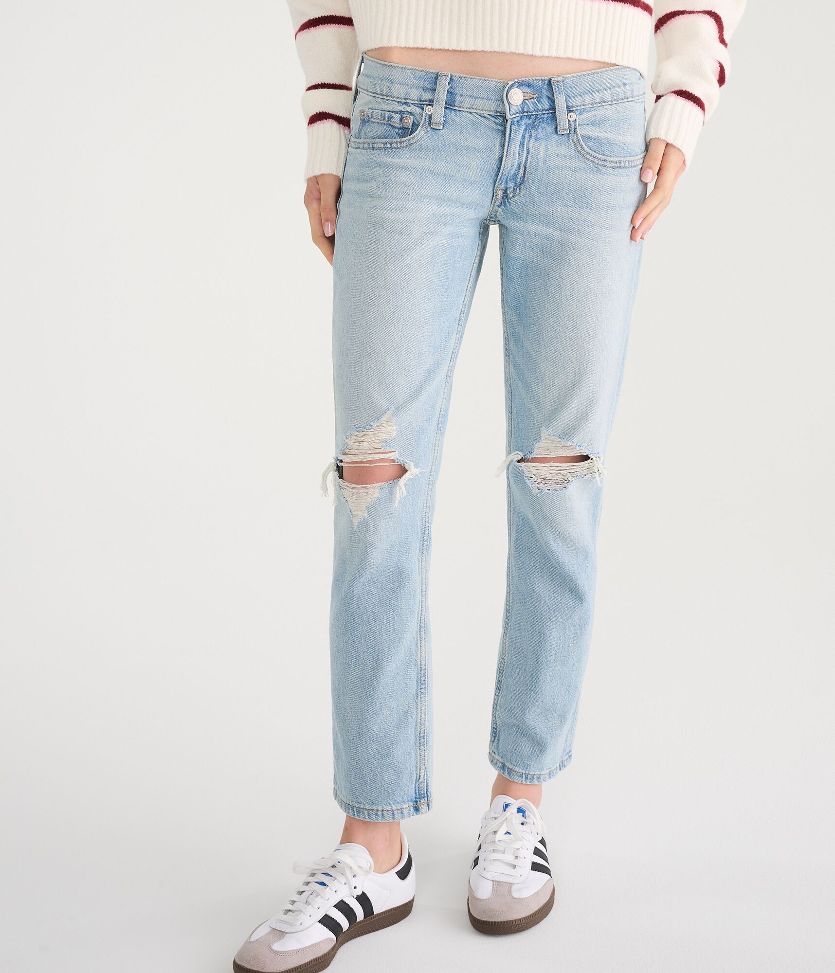 Super Low-Rise Straight Jean