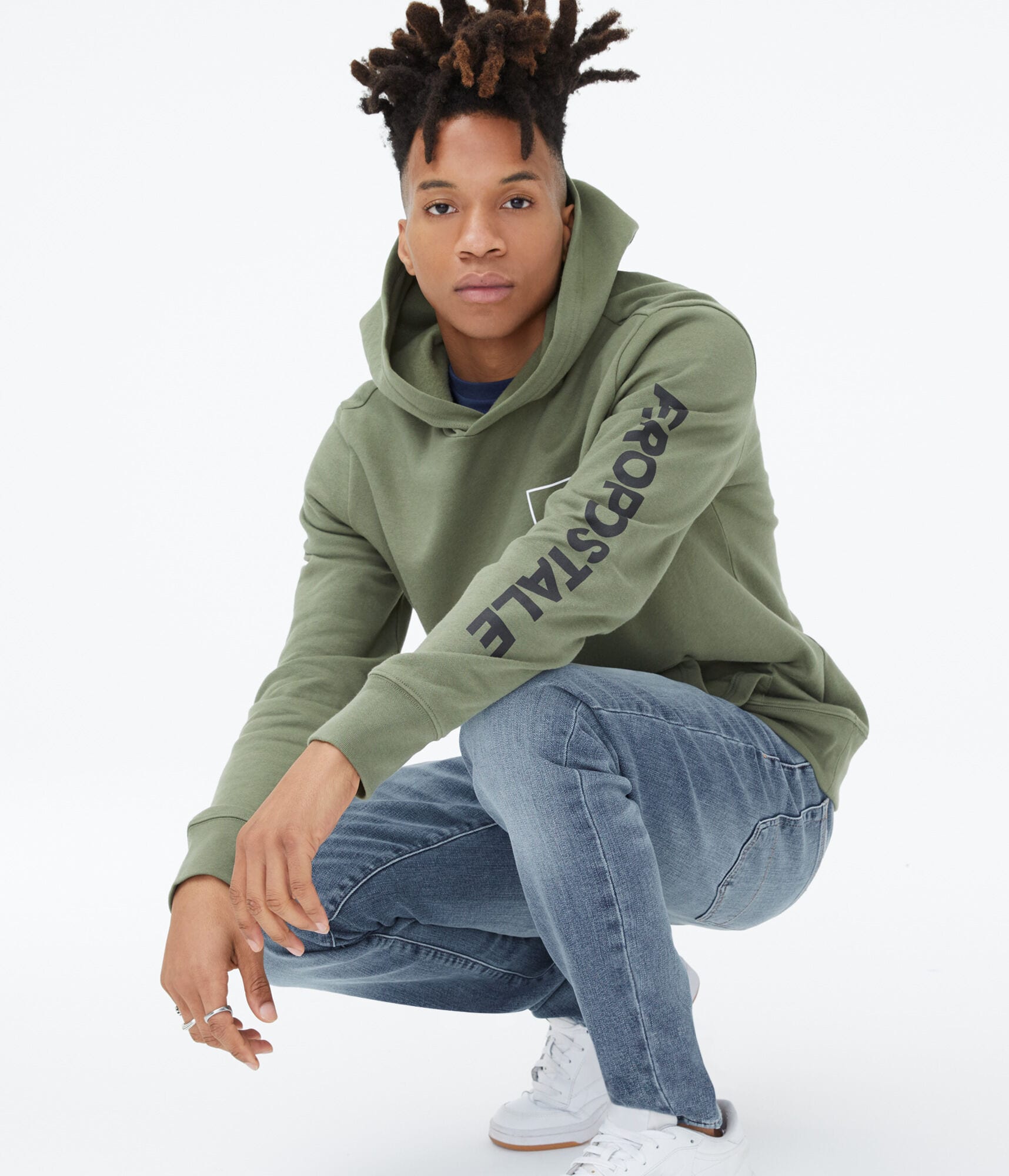 A87 Box Logo Pullover Hoodie