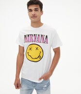 Nirvana Smiley Face Graphic Tee