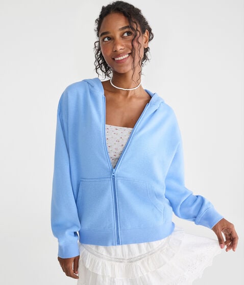 Cloud Soft Oversized Full-Zip Hoodie Cloud Soft Oversized Full-Zip Hoodie