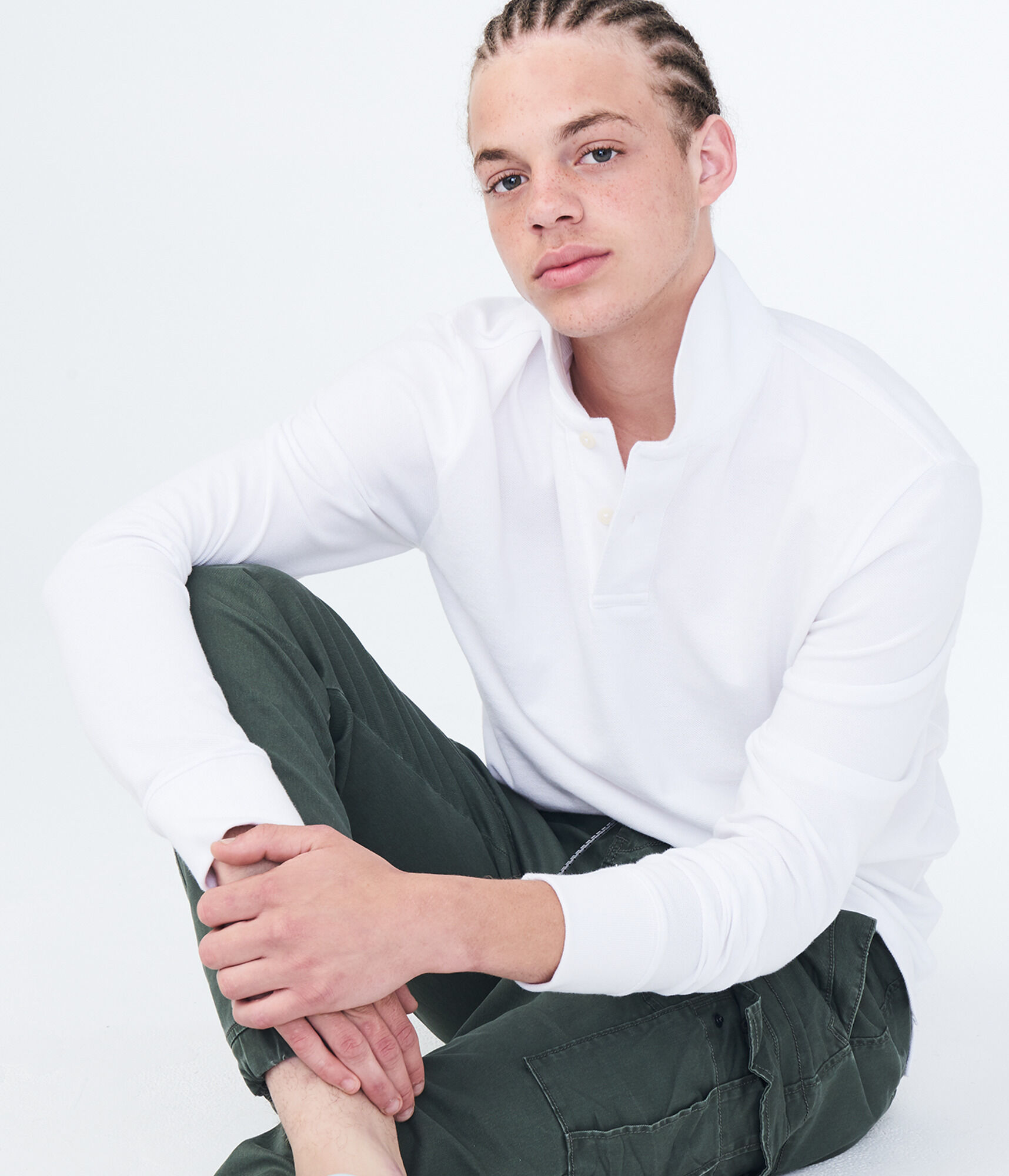 Long Sleeve Uniform Piqu&eacute; Polo