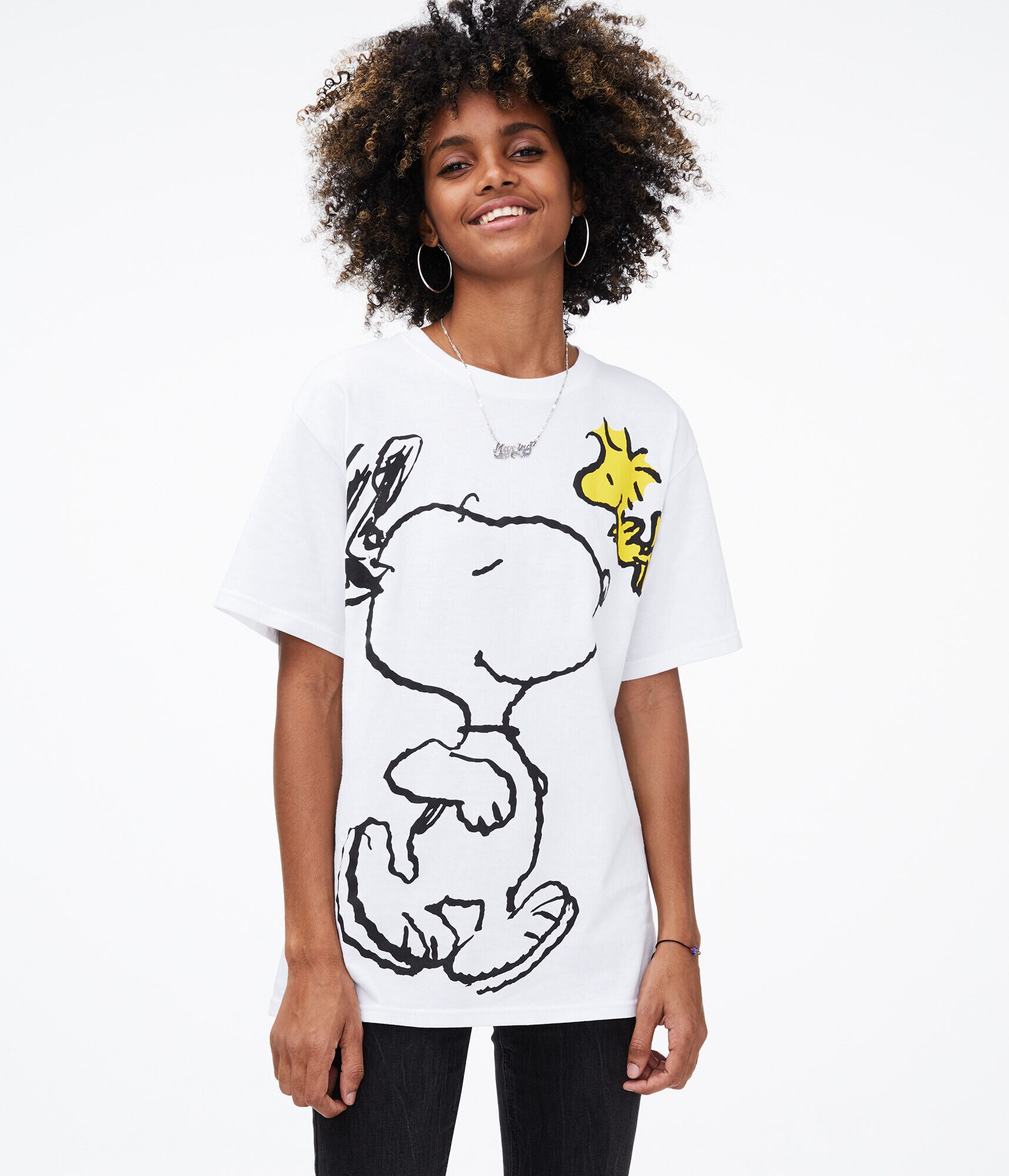 Snoopy &amp; Woodstock Boyfriend Graphic Tee