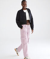 Low-Rise Wide Leg Cargo Jean