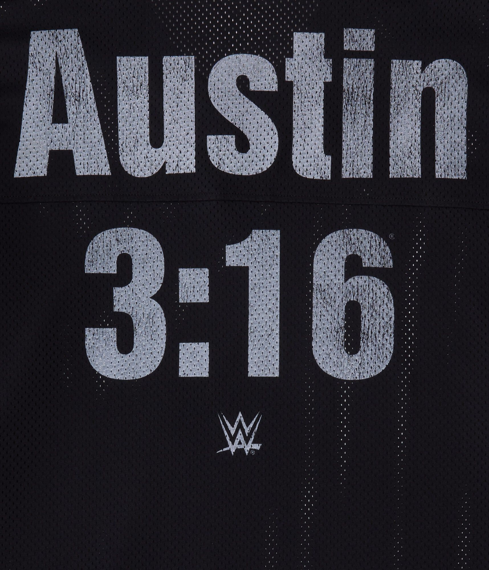 WWE Stone Cold V-Neck Relaxed Mesh Top