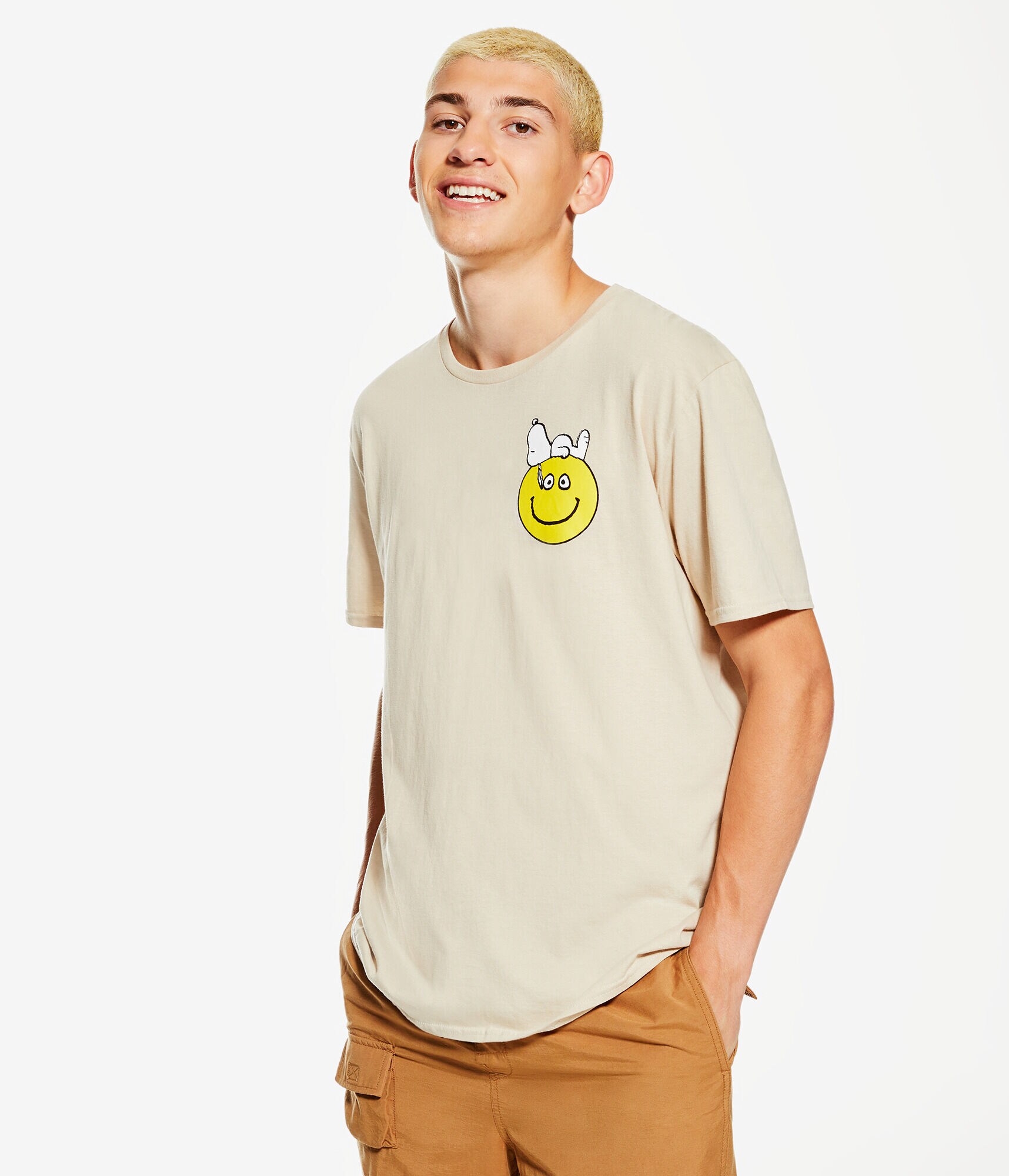 Snoopy Smiley Face Graphic Tee