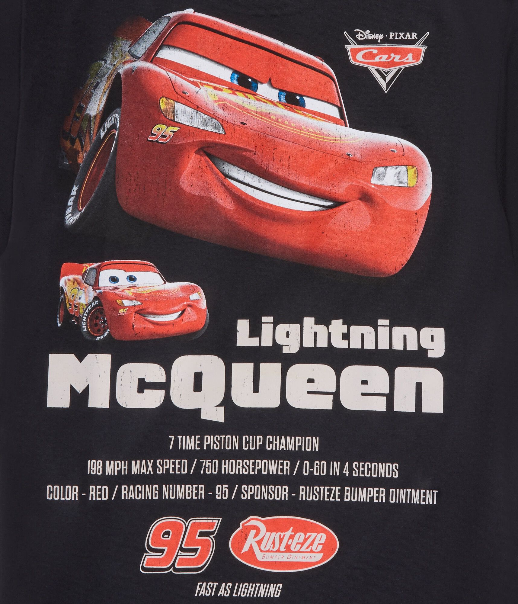 Disney Pixar Cars Lightning McQueen Relaxed Graphic Tee