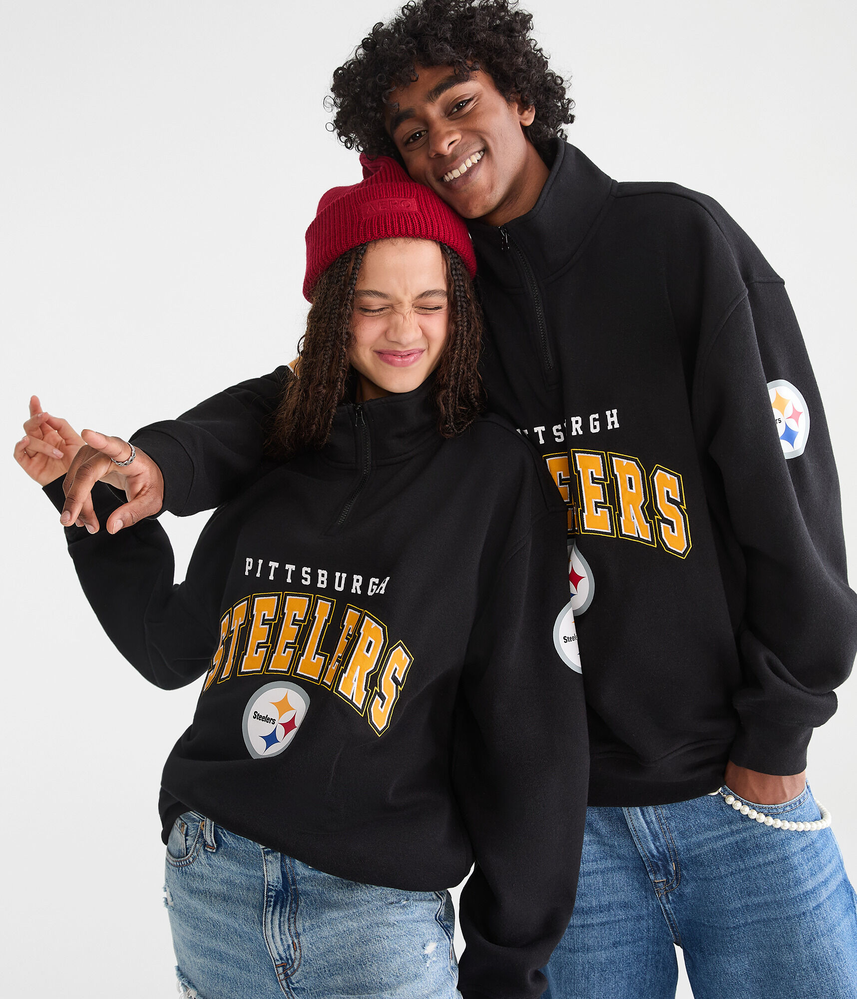 Pittsburgh Steelers Quarter-Zip Sweatshirt