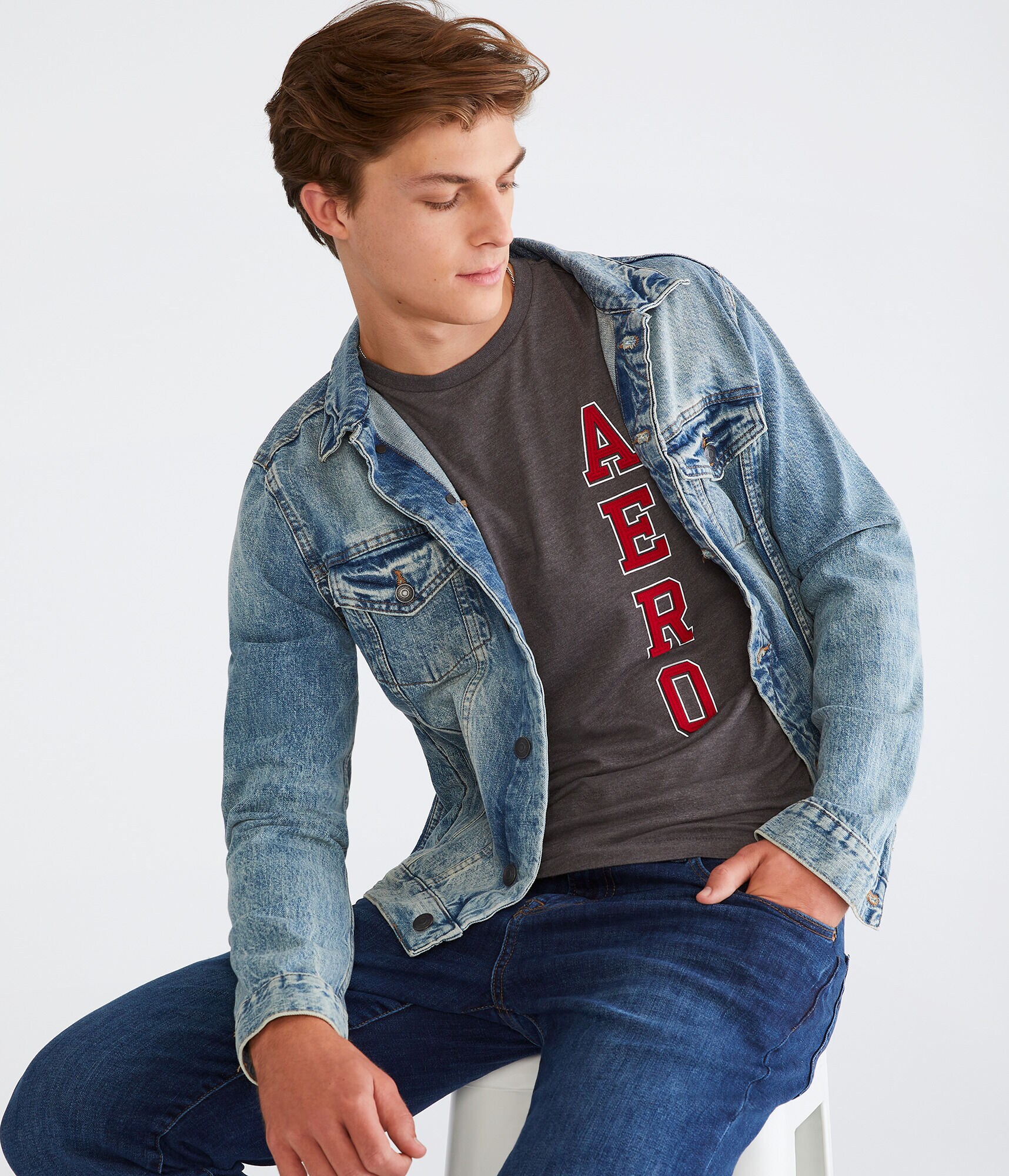 Vertical Aero Appliqu&eacute; Graphic Tee