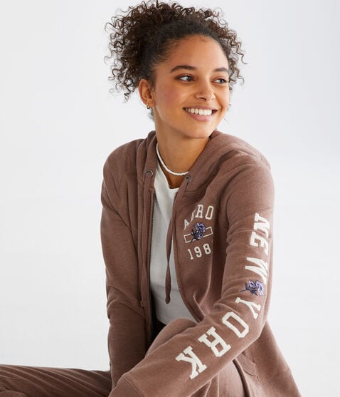 Aero 1987 Flower Full-Zip Hoodie Aero 1987 Flower Full-Zip Hoodie