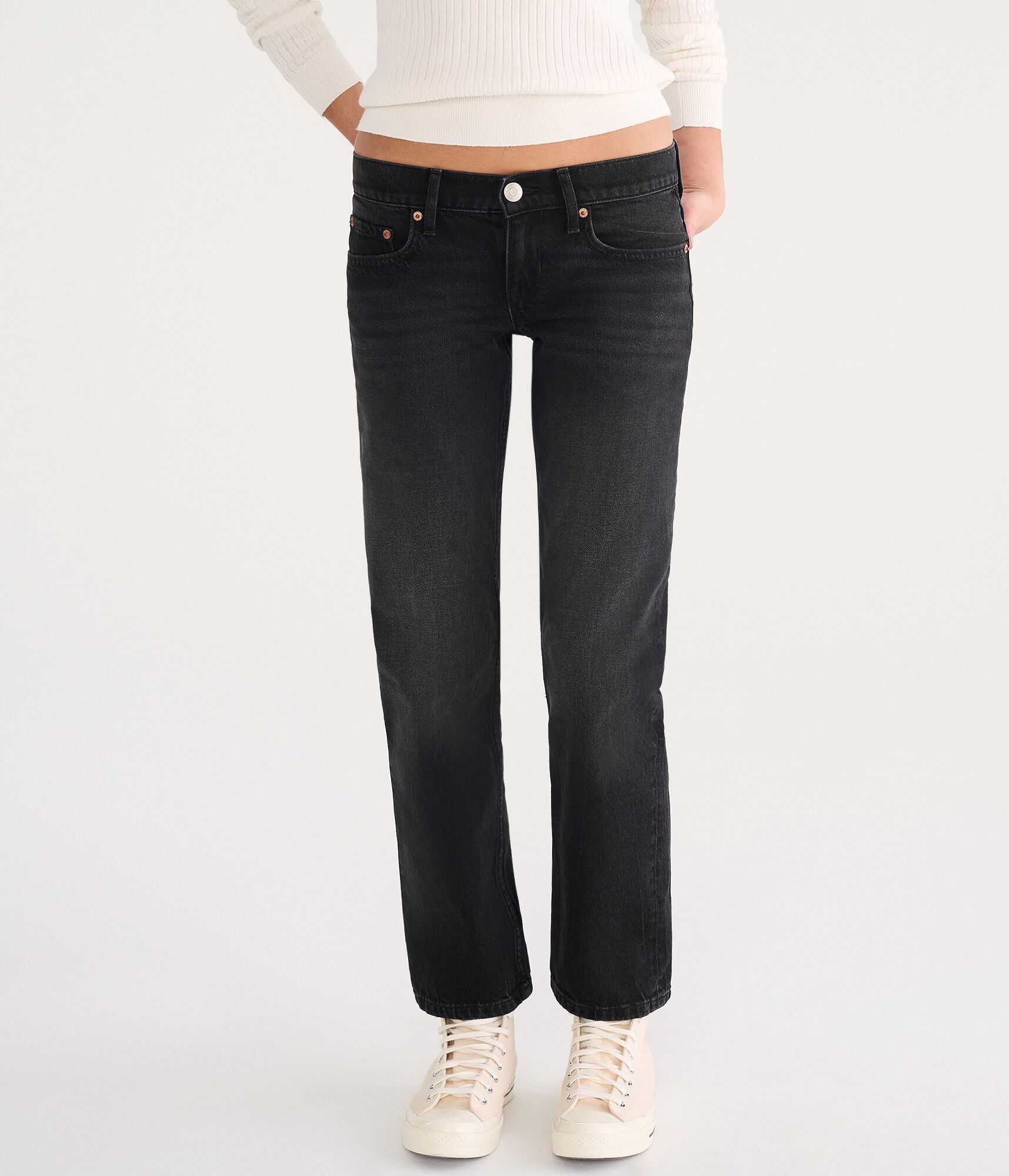 Super Low-Rise Straight Jean