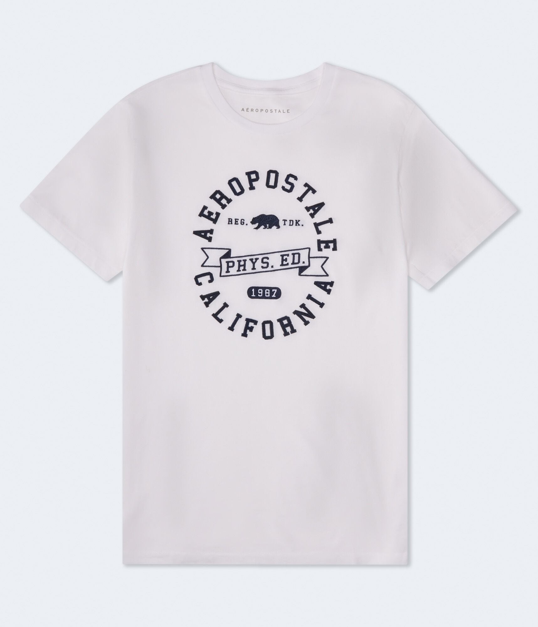 Aeropostale Cali Bear Appliqué Graphic Tee