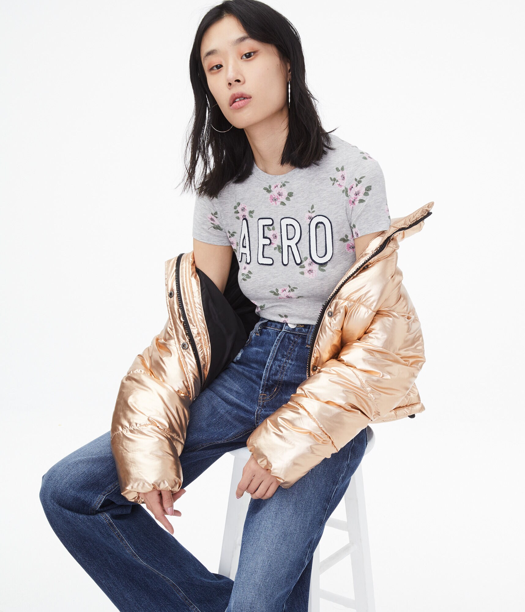 Aero Floral Graphic Tee