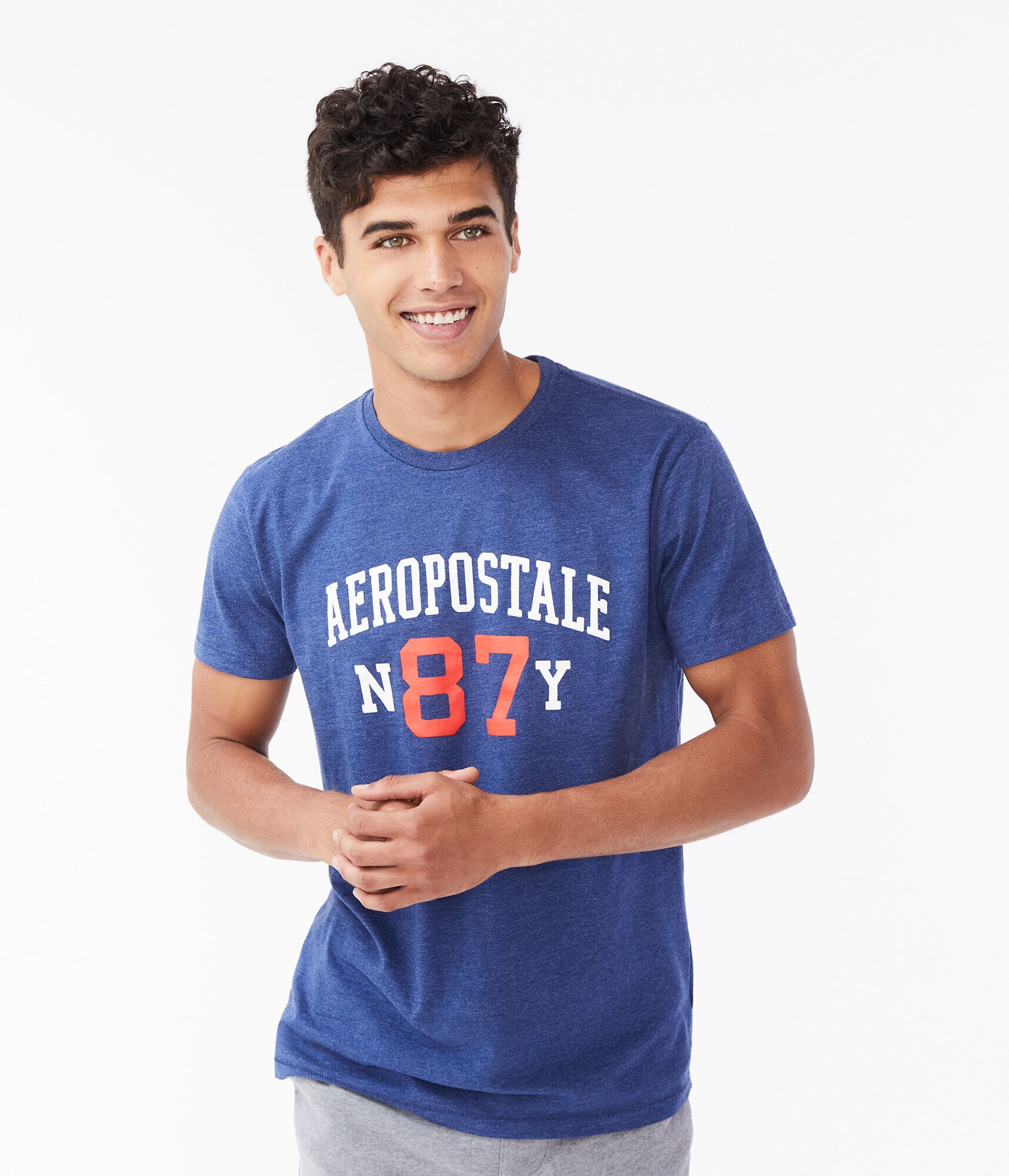 Aeropostale N87Y Logo Graphic Tee