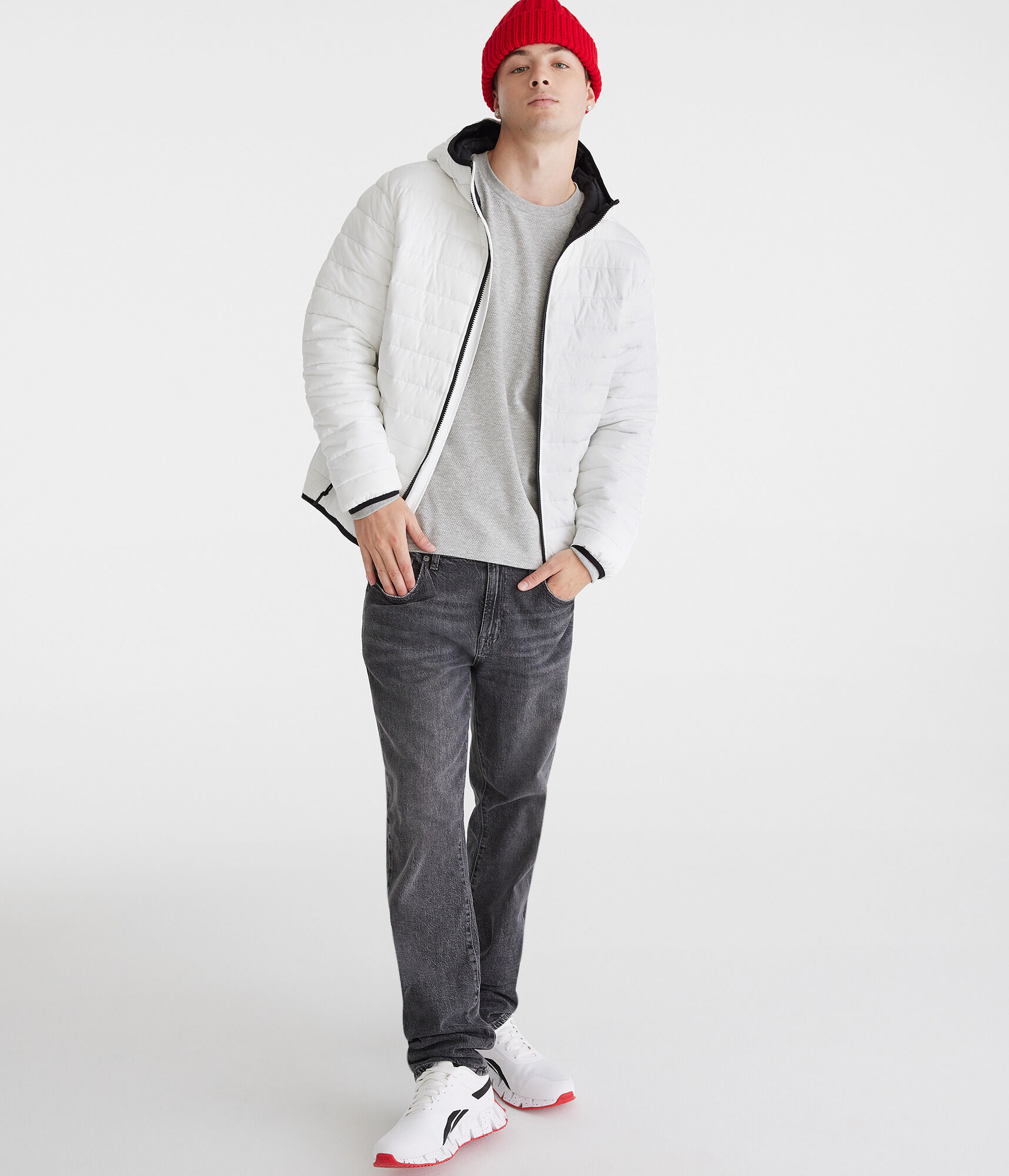 Hooded Midweight Puffer Jacket