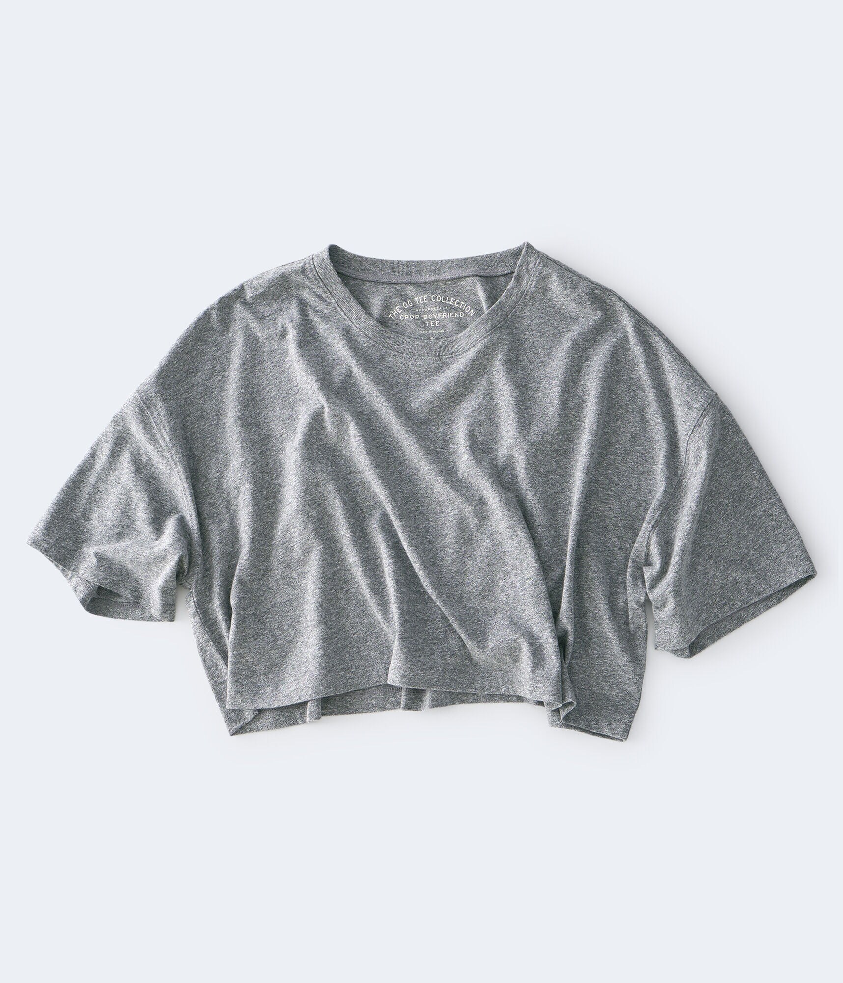 Cropped Boyfriend Crew Tee