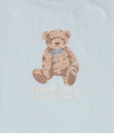 Aero Teddy Bear Flocked Graphic Tee Aero Teddy Bear Flocked Graphic Tee