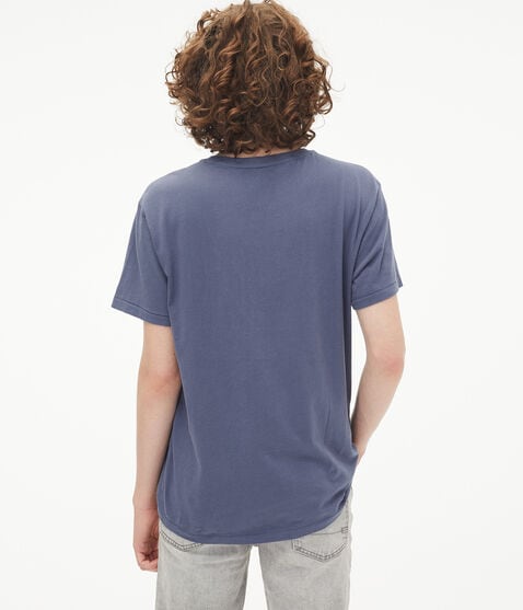 New York Aeropostale Logo Appliqué Graphic Tee New York Aeropostale Logo Appliqué Graphic Tee