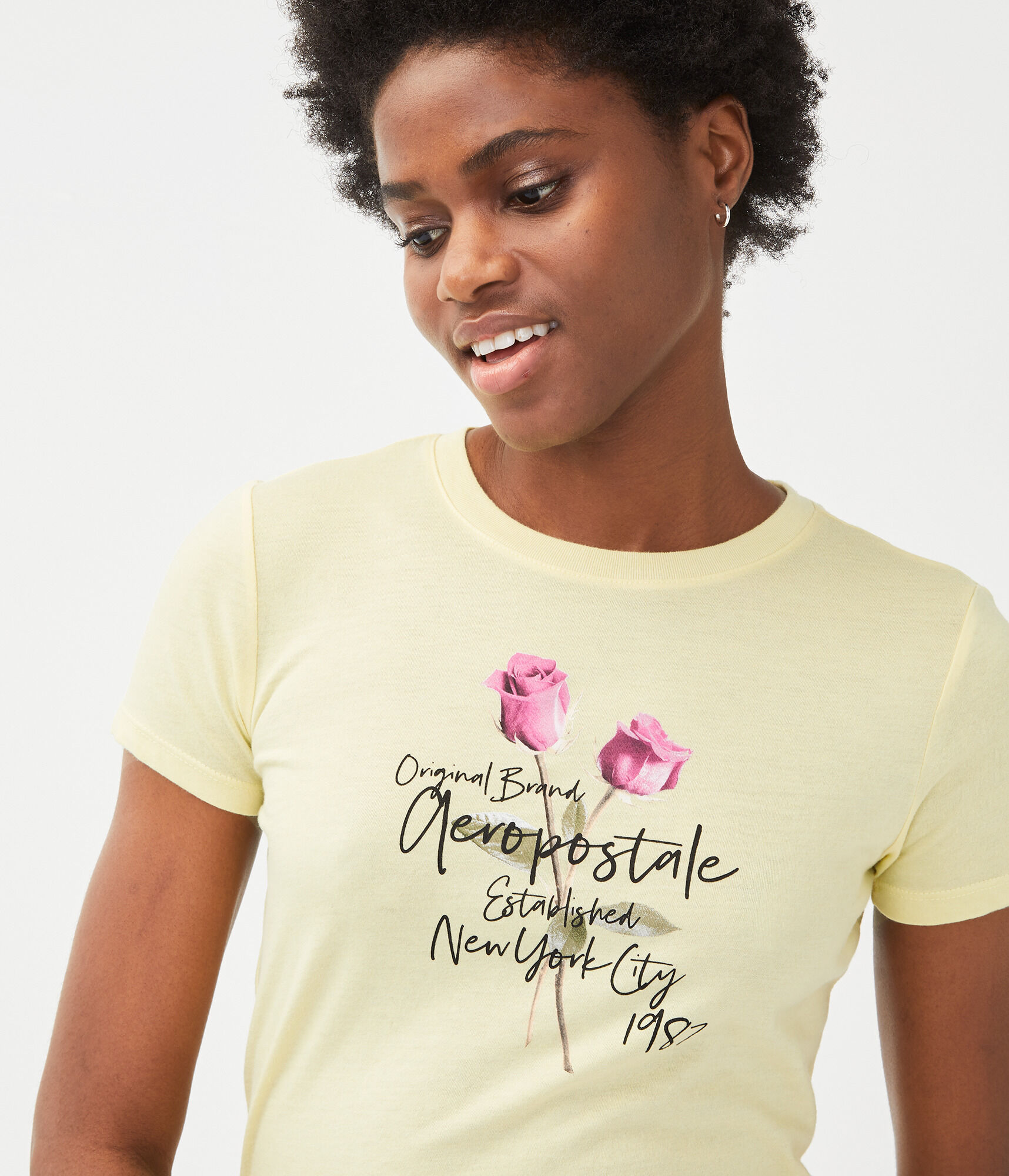 Aeropostale Roses Graphic Tee