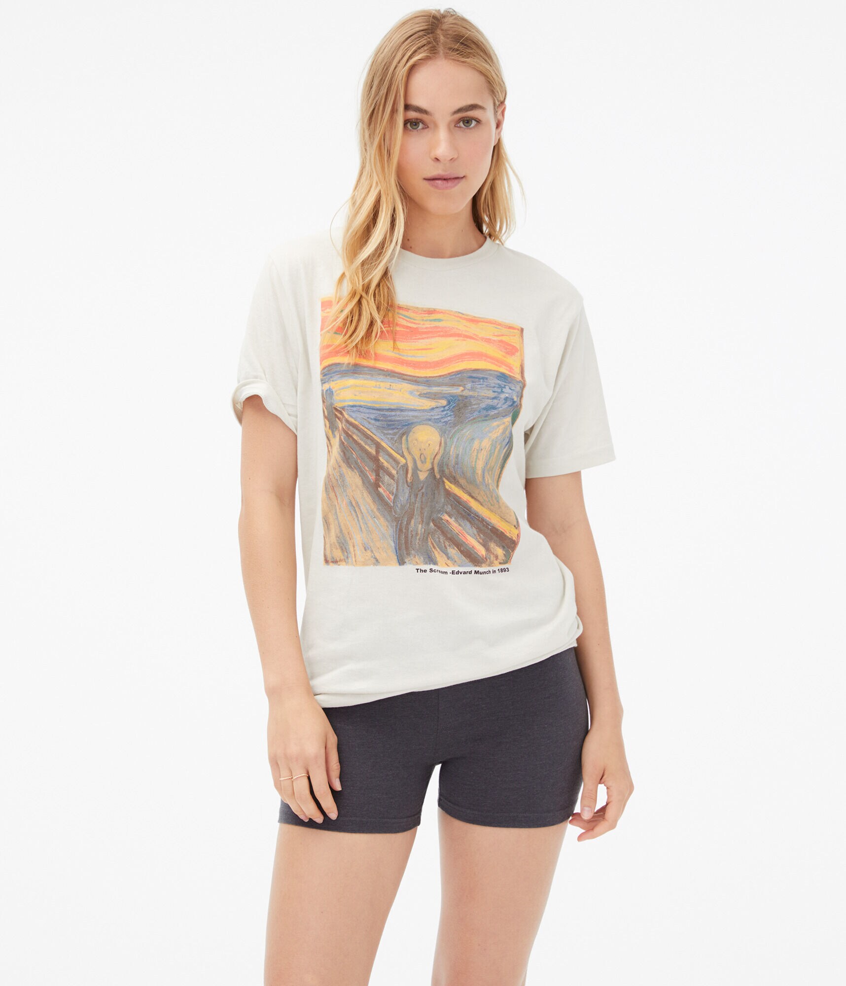 Edvard Munch The Scream Boyfriend Graphic Tee