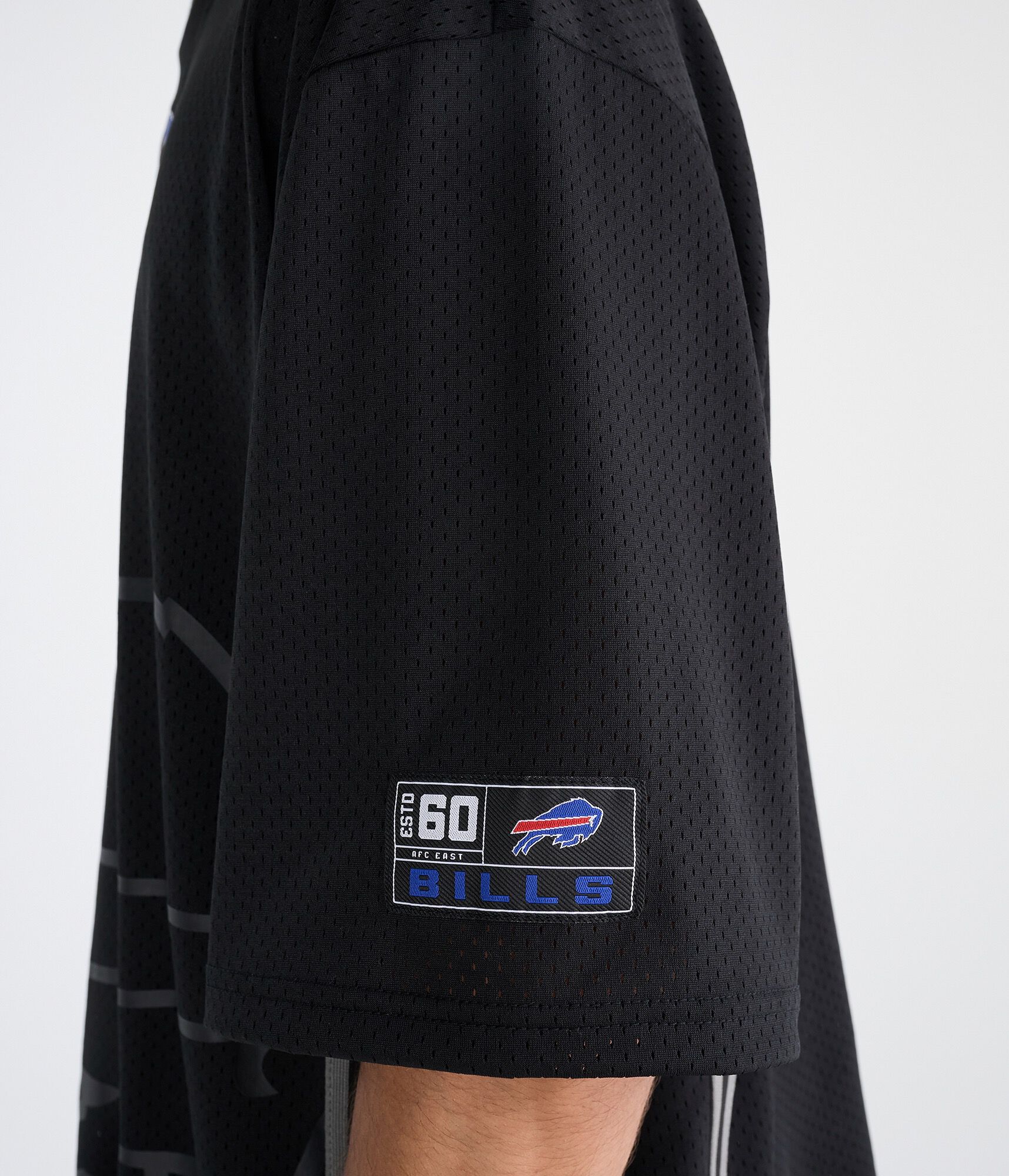 Buffalo Bills Striped Mesh Top