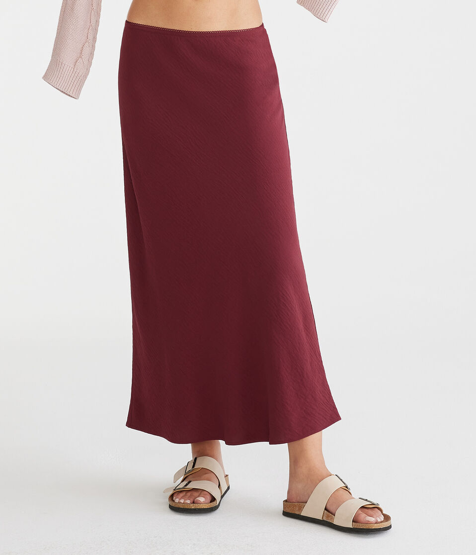 Solid Midi Skirt