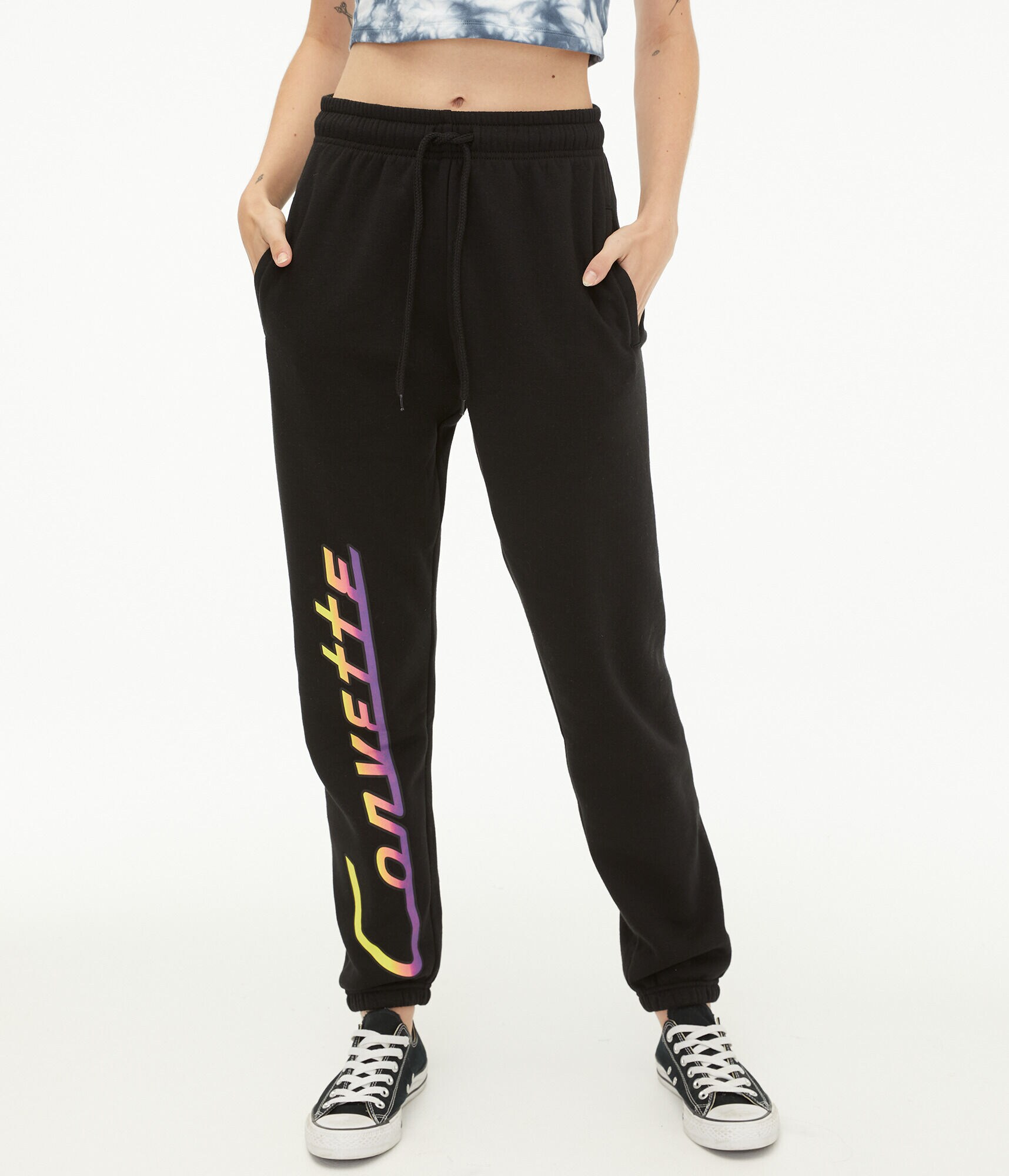 Retro Corvette High-Rise Cinched Sweatpants