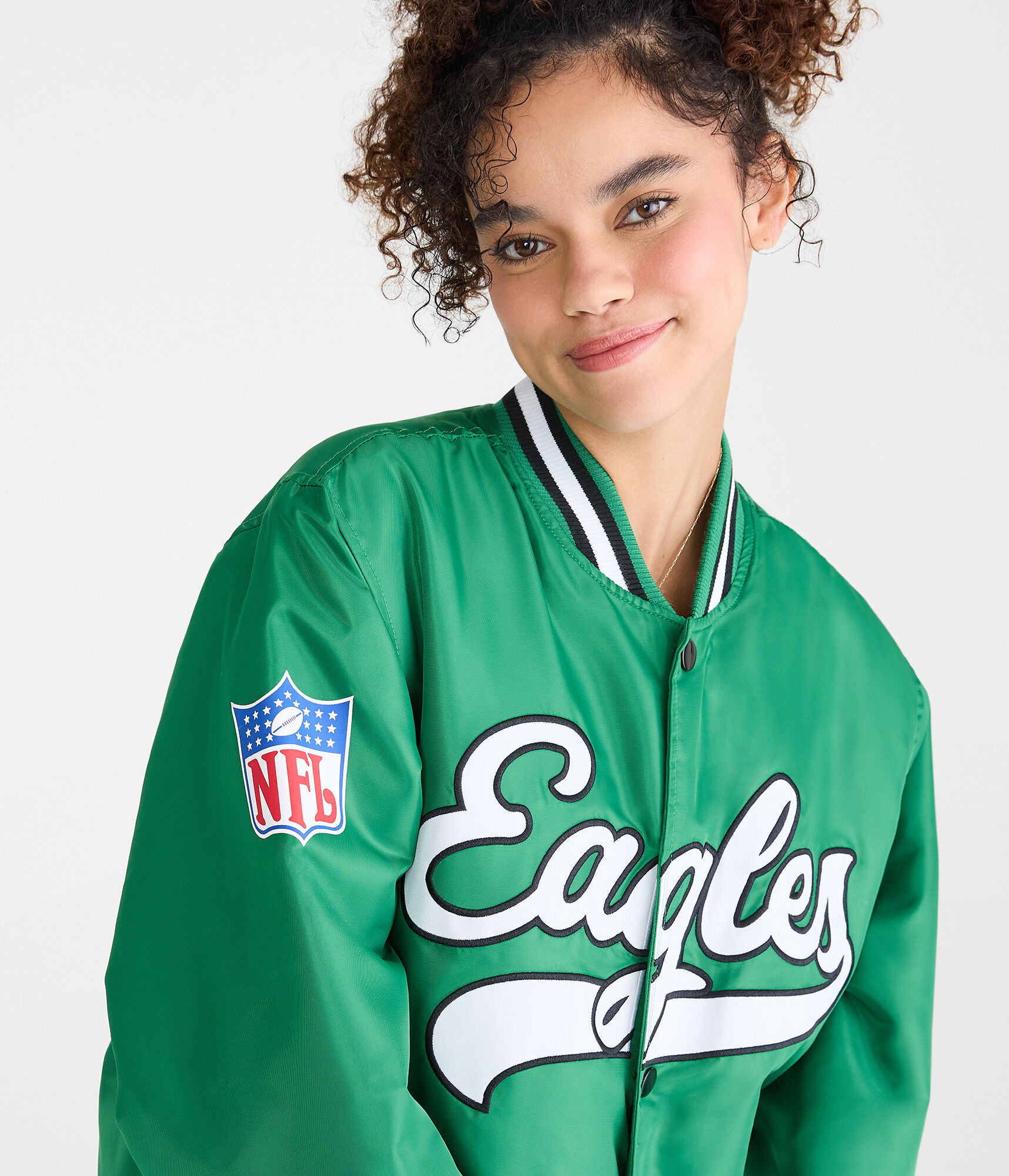 Philadelphia Eagles Satin Bomber Jacket