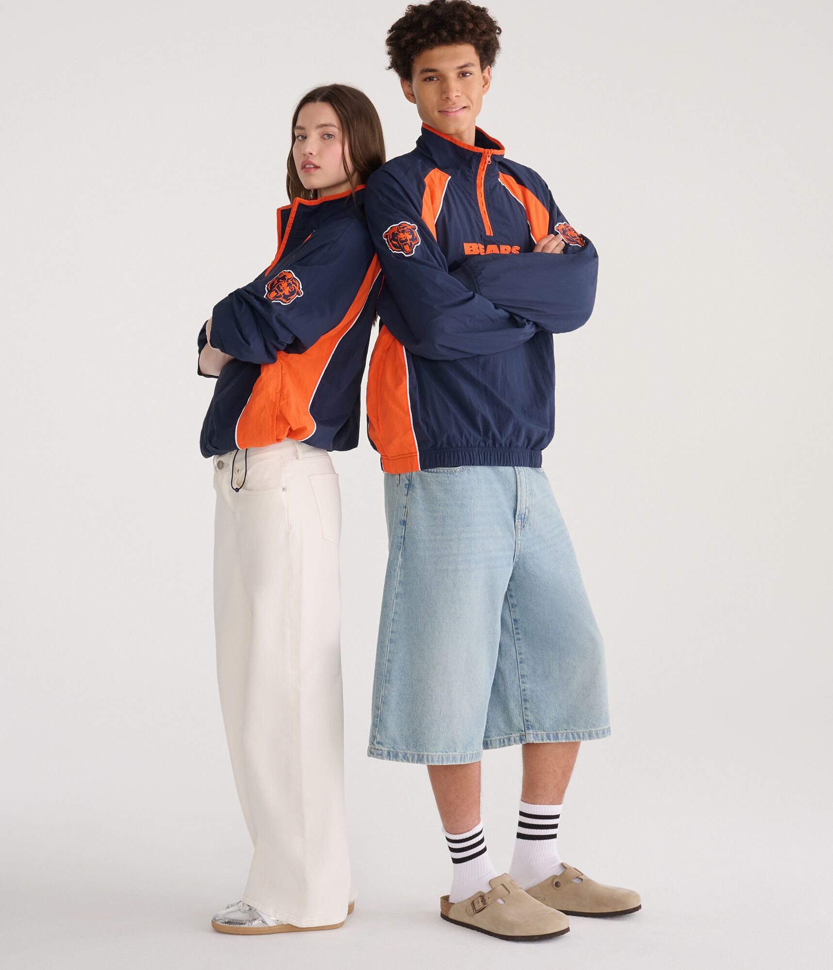 Chicago Bears Quarter-Zip Track Jacket