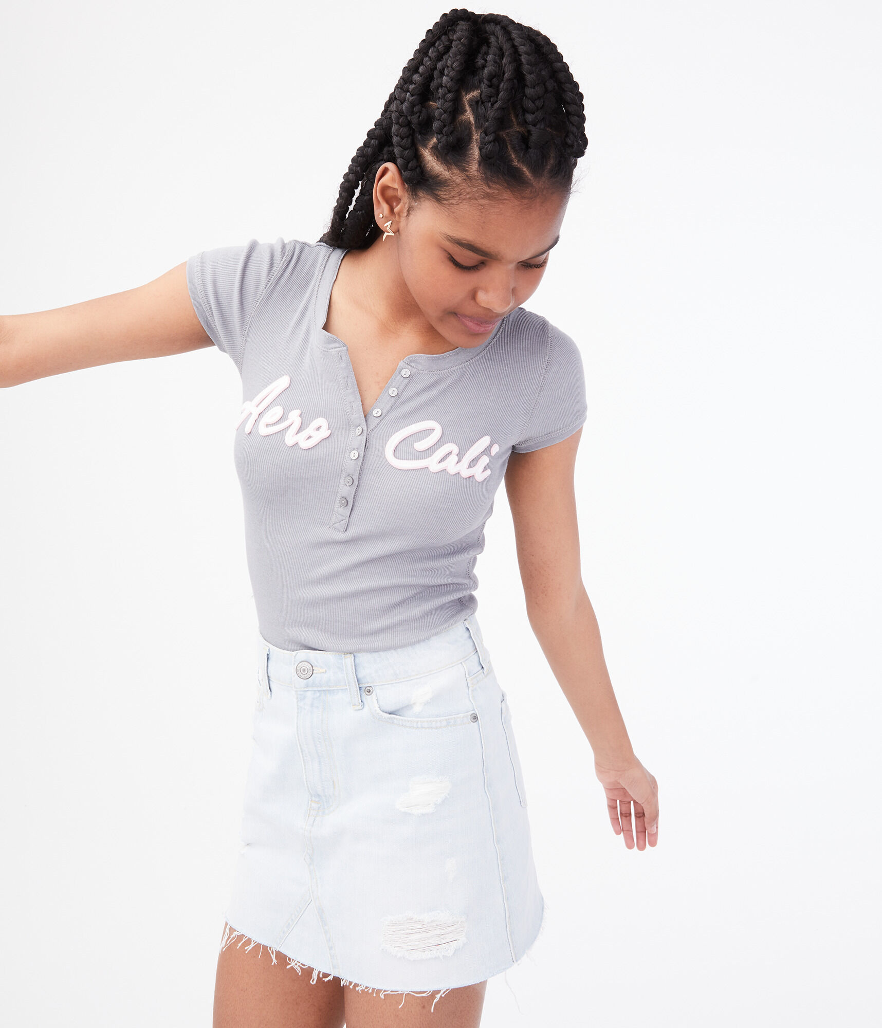 Aero Cali Graphic Henley