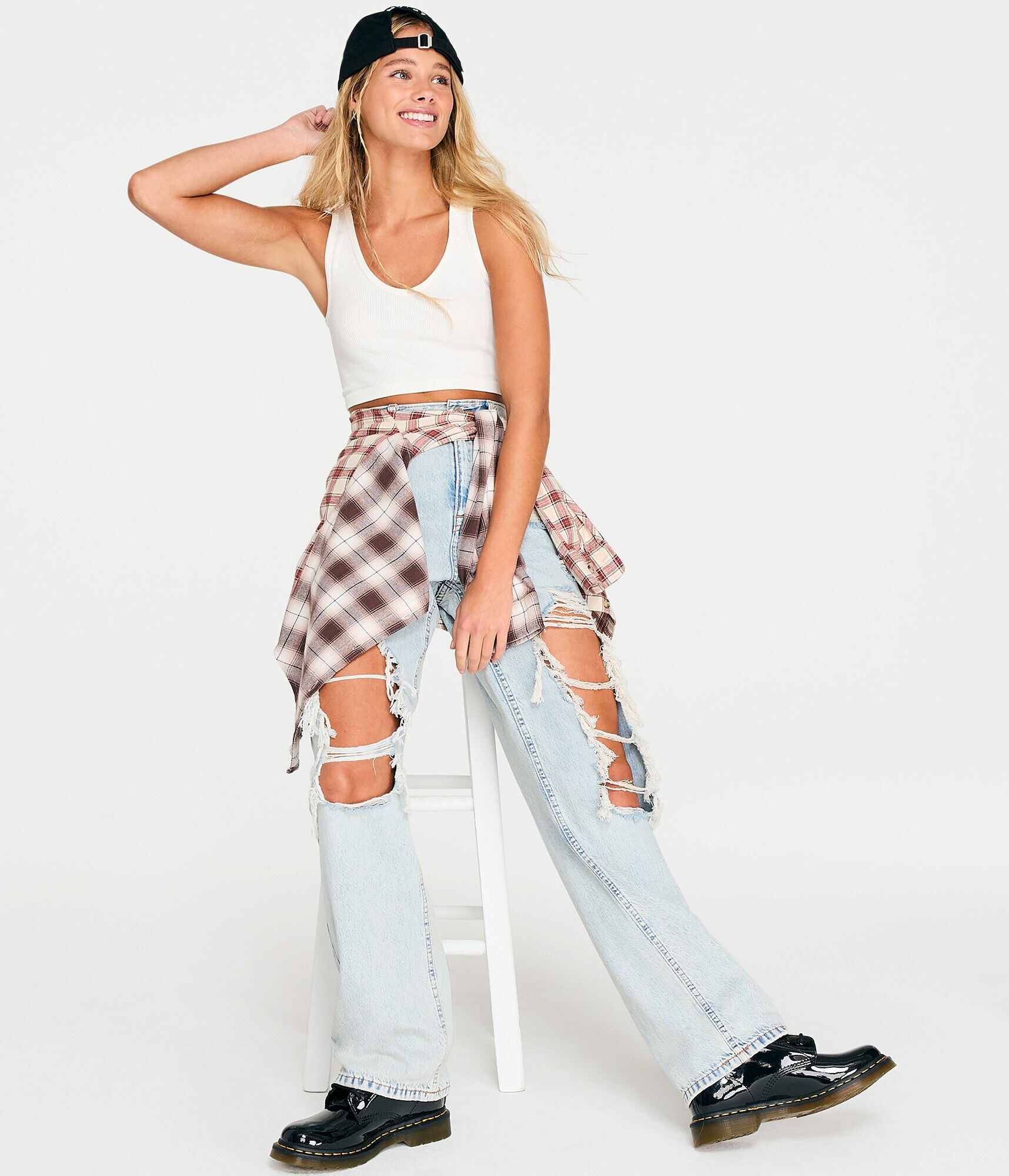 Seamless V-Neck Cropped Tank