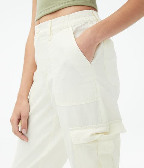 High-Rise Straight Cargo Pants