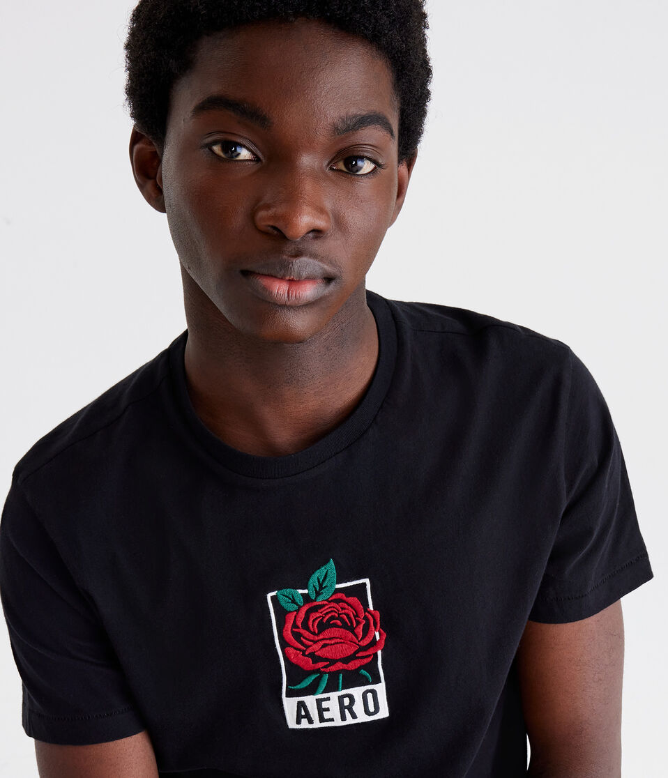 Aero Rose Box Logo Graphic Tee
