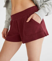 High-Rise Waffle Shorts