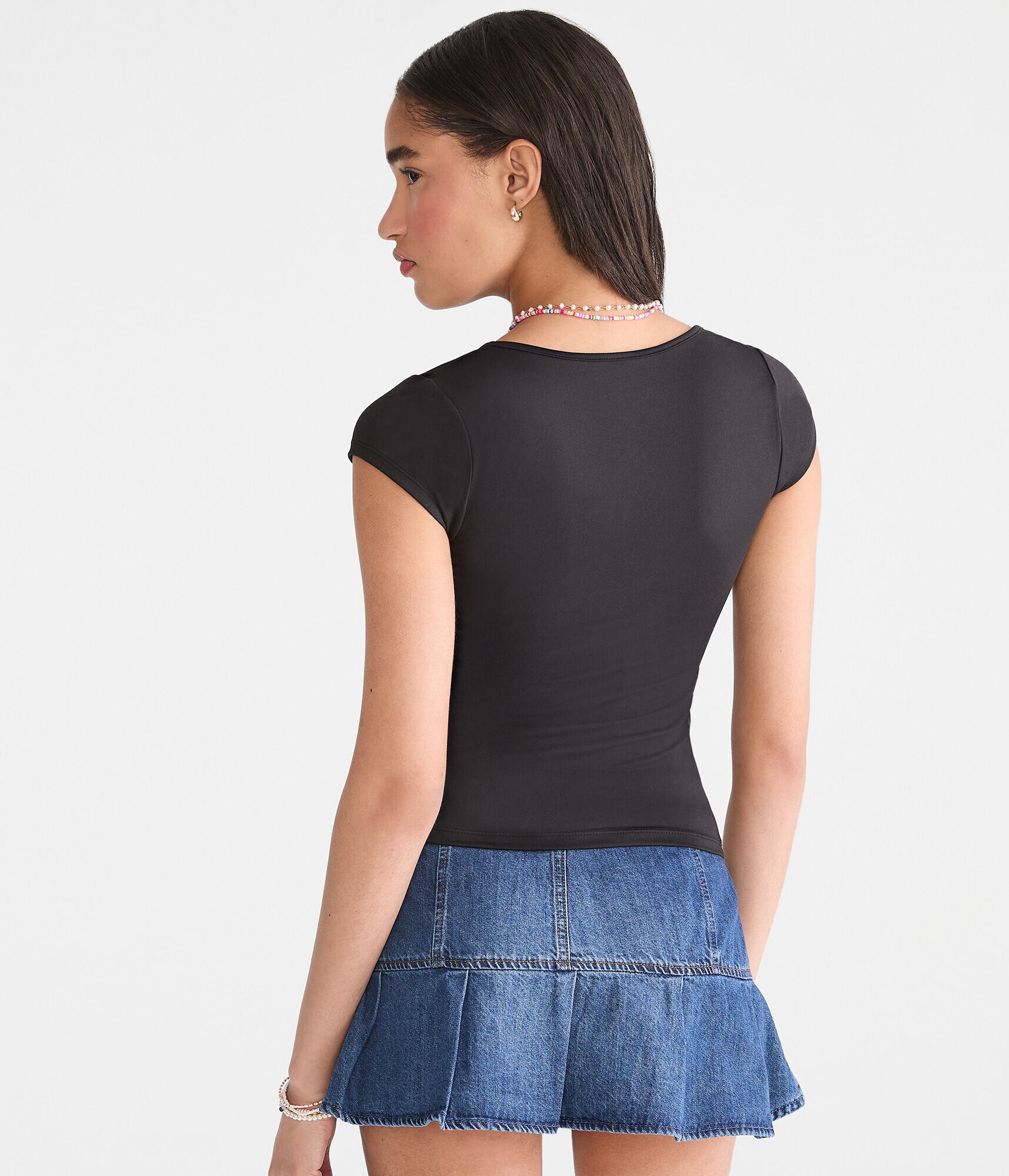 Buttery Soft Square-Neck Tee