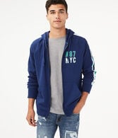 A87 Sleeve Stripe Full-Zip Hoodie***
