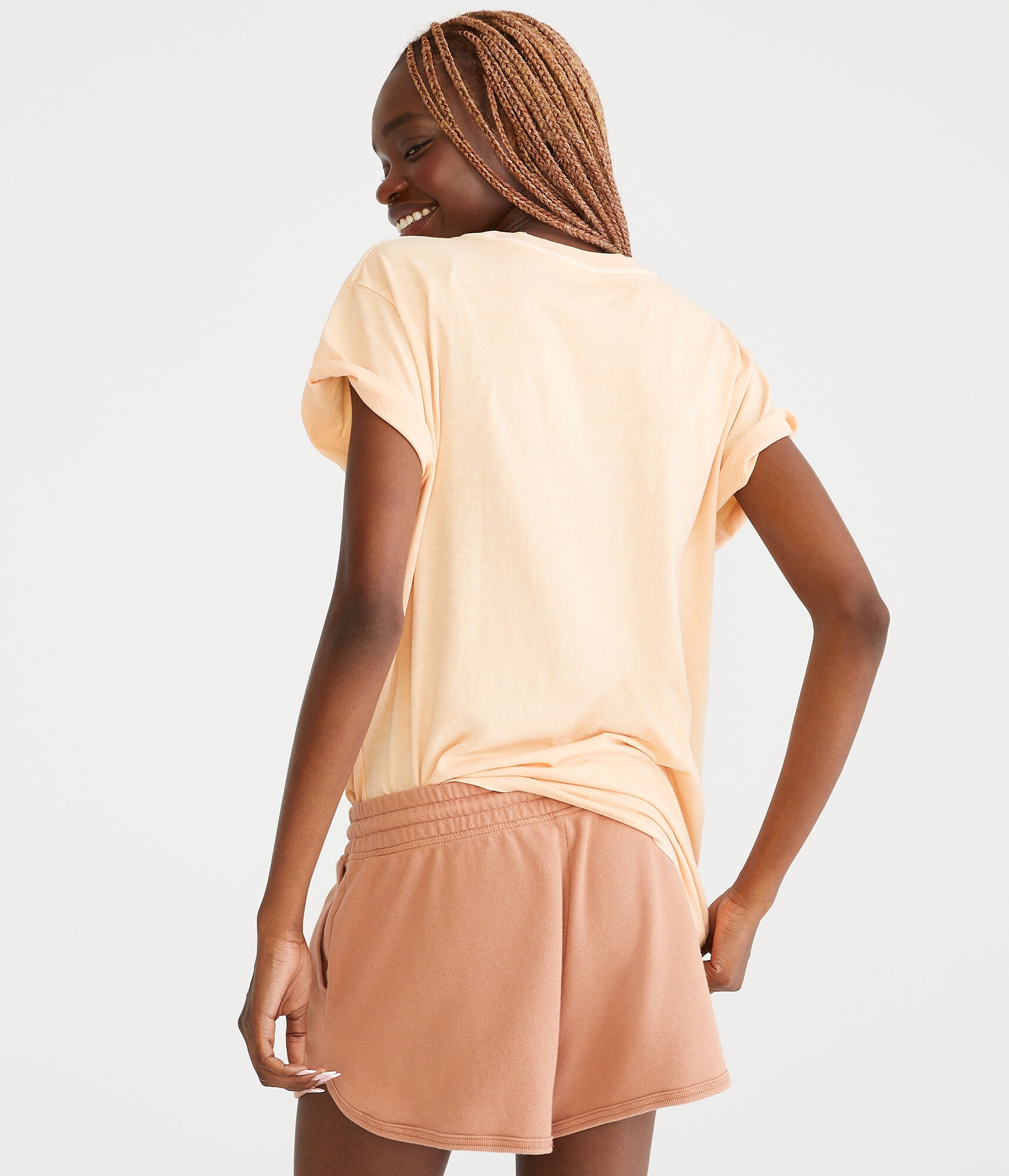 Washed Loose Fit Crew Tee