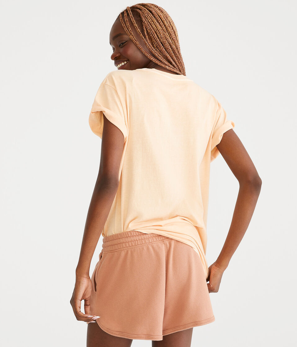 Washed Loose Fit Crew Tee