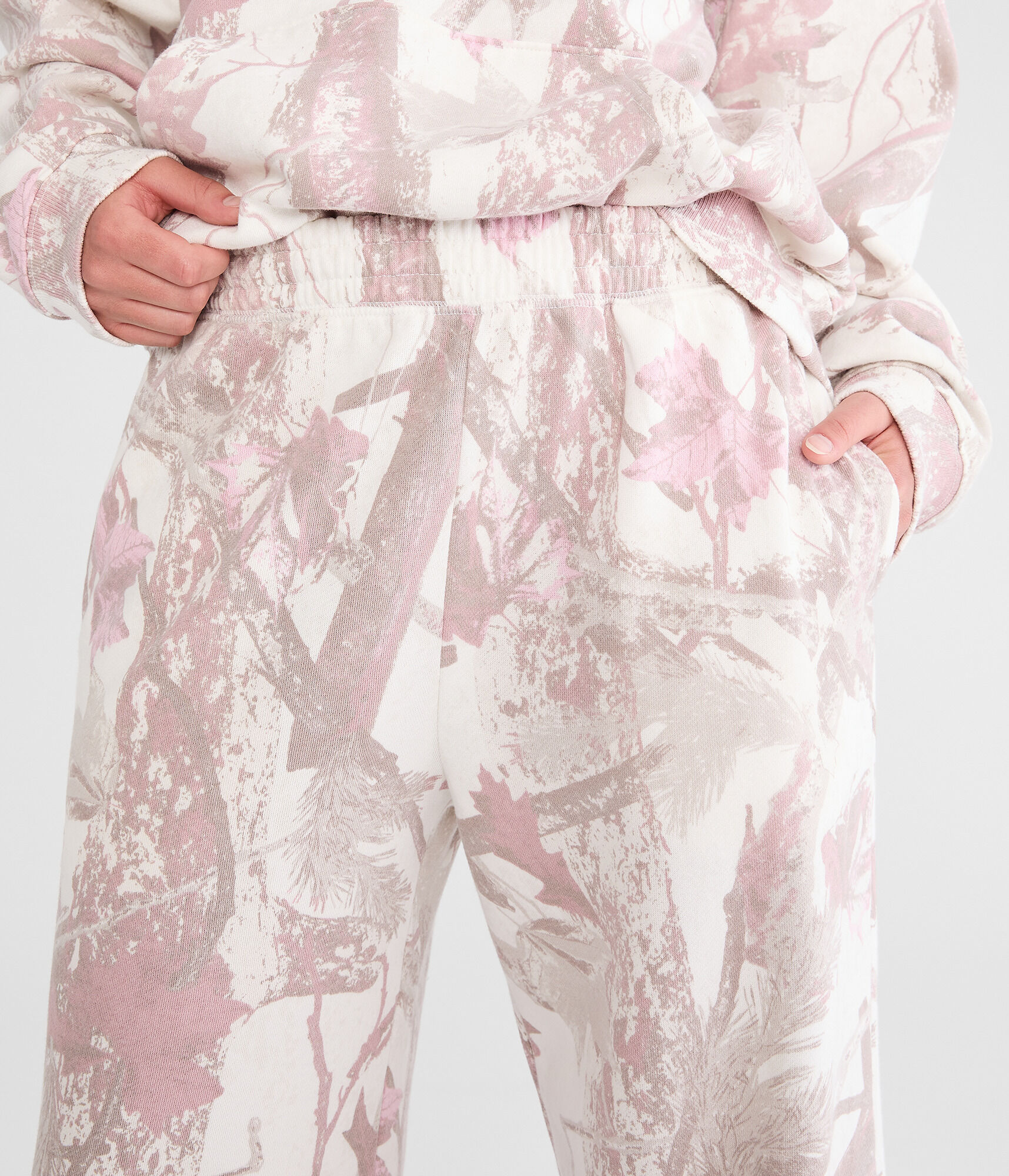Cloud Soft Forest Camo High-Rise Wide Leg Sweatpants